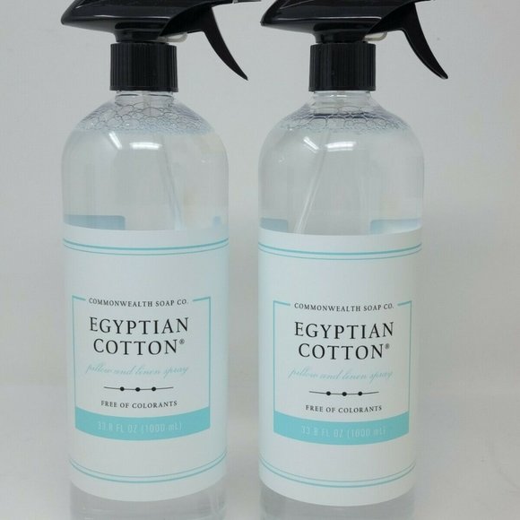 2 Commonwealth Soap Co.-CST-EGYPTIAN COTTON-Scented Linen Spray Pump-Jumbo 33.8 - Picture 1 of 1